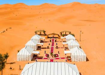desert luxury camp in Morocco